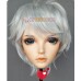 (MIU)Crossdress Male/Body/ Man Resin Half Head Female Cartoon Character Kigurumi Mask With BJD Eyes Cosplay Anime Role Doll Mask